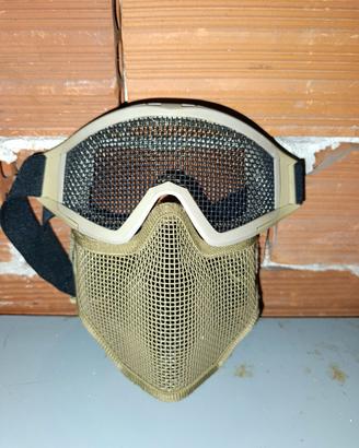 occhiali e maschera softair 