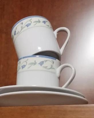 6 Tazzine da Caffè con rispettivi piattini