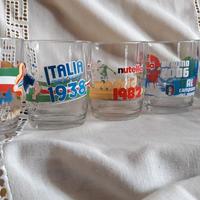 bicchieri nutella serie Italia Campione del Mondo