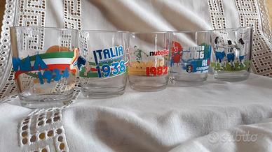 bicchieri nutella serie Italia Campione del Mondo