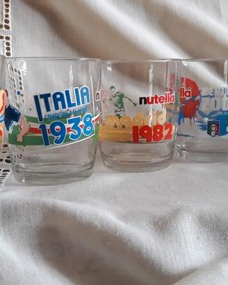 bicchieri nutella serie Italia Campione del Mondo