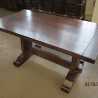 Tavolo fratino  massello con 6 sedie impagliate