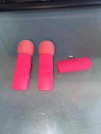 Set di 2 microfoni wirless rosa BOYA iphone/ipad