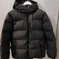 Piumino con cappuccio Ralph Lauren grigio