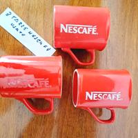 3 tazze da 200 ml. Nescafè  usate 2 scolorite inte