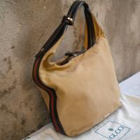 Borsa Gucci vintage tessuto e pelle