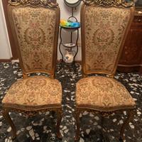 Sedie '900 italiane stile barocco/veneziano