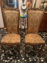 Sedie '900 italiane stile barocco/veneziano