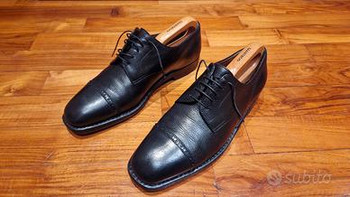 Scarpa Derby di Gorietti in Pelle Nera "Martellaa"