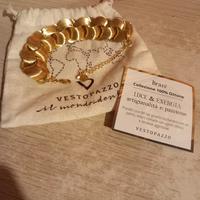 Bracciale nuovo Vesto Pazzo oro femminile donna