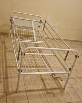 letto per degenza  con schienale regolabile 