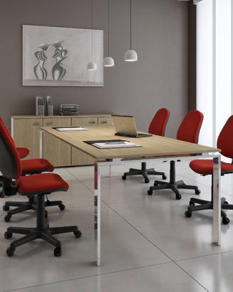 TAVOLO CENTRUFFICIO IN ROVERE 200x100