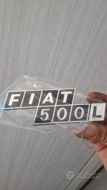 targhetta,stemma fiat 500 l epoca