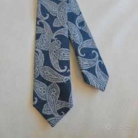 cravatta blu e grigia BARBATI