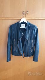 Giacca in vera pelle, nero, XS, Mango