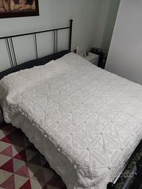 Coperta matrimoniale sarda in uncinetto anni ’70