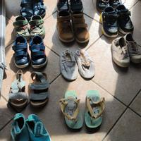 Lotto scarpe pantofole infradito stivaletti bimbo