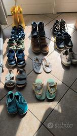 Lotto scarpe pantofole infradito stivaletti bimbo