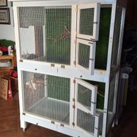 Voliera in legno laccato