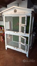 Voliera in legno laccato