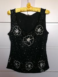 Top con paillettes - luisa spagnoli