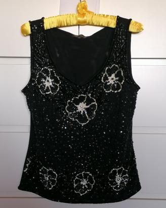 Top con paillettes - luisa spagnoli