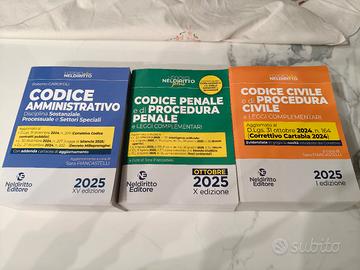 Set 3 codici di diritto Neldiritto editore