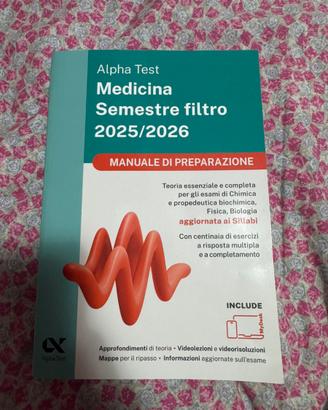 Alpha test di Medicina per il semestre filtro