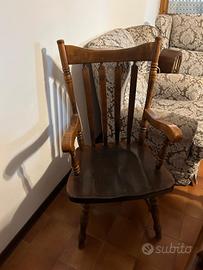 Sedia e tavolino da fumo