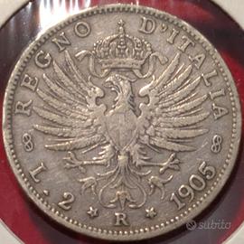 2 Lire 1905 Aquila Sabauda
