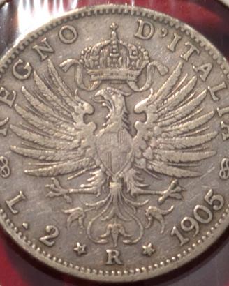 2 Lire 1905 Aquila Sabauda