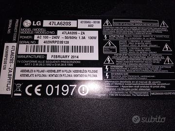 Ricambi funzionanti TV LG 47LA620S
