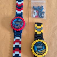 2 orologi bimbo stile Lego 