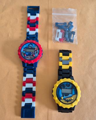 2 orologi bimbo stile Lego 