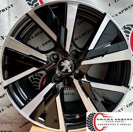 4 CERCHI IN LEGA ORIGINALI RAGGIO 17 PEUGEOT 208