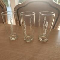 Tris di bicchieri per birra Budweiser