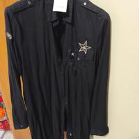 camicia nera lunga anche come vestito 