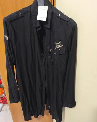 camicia nera lunga anche come vestito 