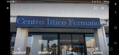 insegna led cm 400x50 con bici endurance 