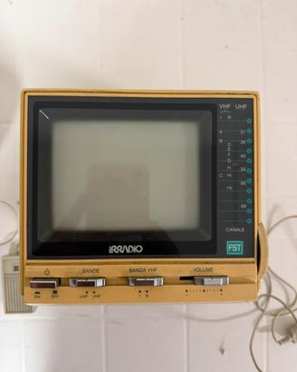 Irradio Il Formica Tv portatile vintage 80