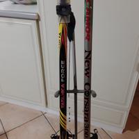 2 canne da pesca con supporto Tubertini e Camor