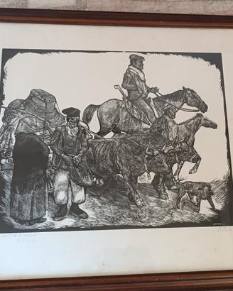 Stanis Dessy Linoleografia originale 1973