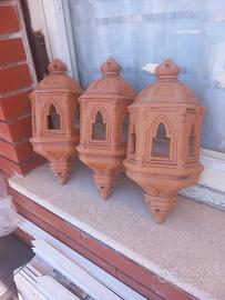 Lanterne da giardino in terracotta