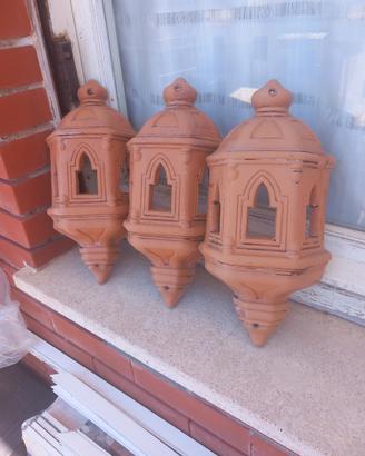Lanterne da giardino in terracotta