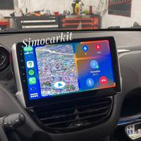 Autoradio 10'' Android 13 2+64Gb Per Peugeot 208