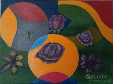 Quadro Dipinto ad Olio su Tela PER LA DONNA
