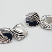 COD.1163.25 GEMELLI ORO BIANCO LASTRE DI GHIACCIO