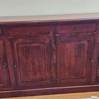 Madia credenza noce arte povera 4 ante 4 cassetti