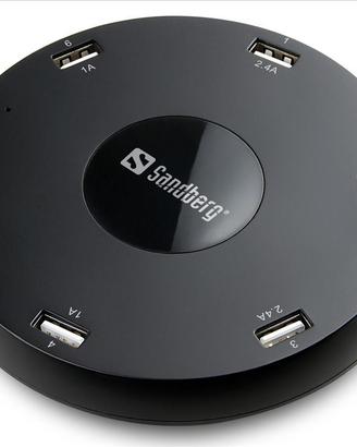 Ricarica USB postazione stazione 6 posti caricator