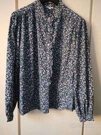 Camicia da donna fantasia fiorellini cotone tg XL